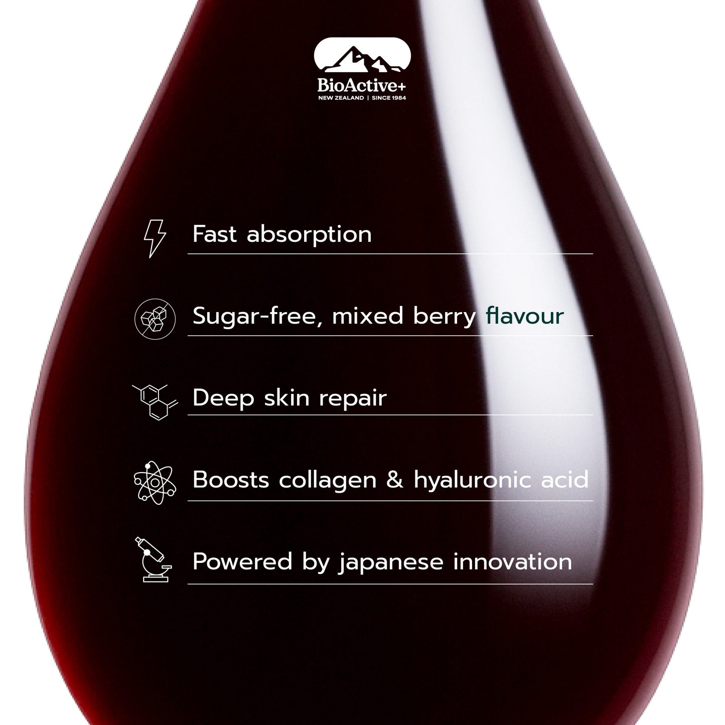 Bioactive+ Concentrated Liquid Collagen Drink - Mixed Berry