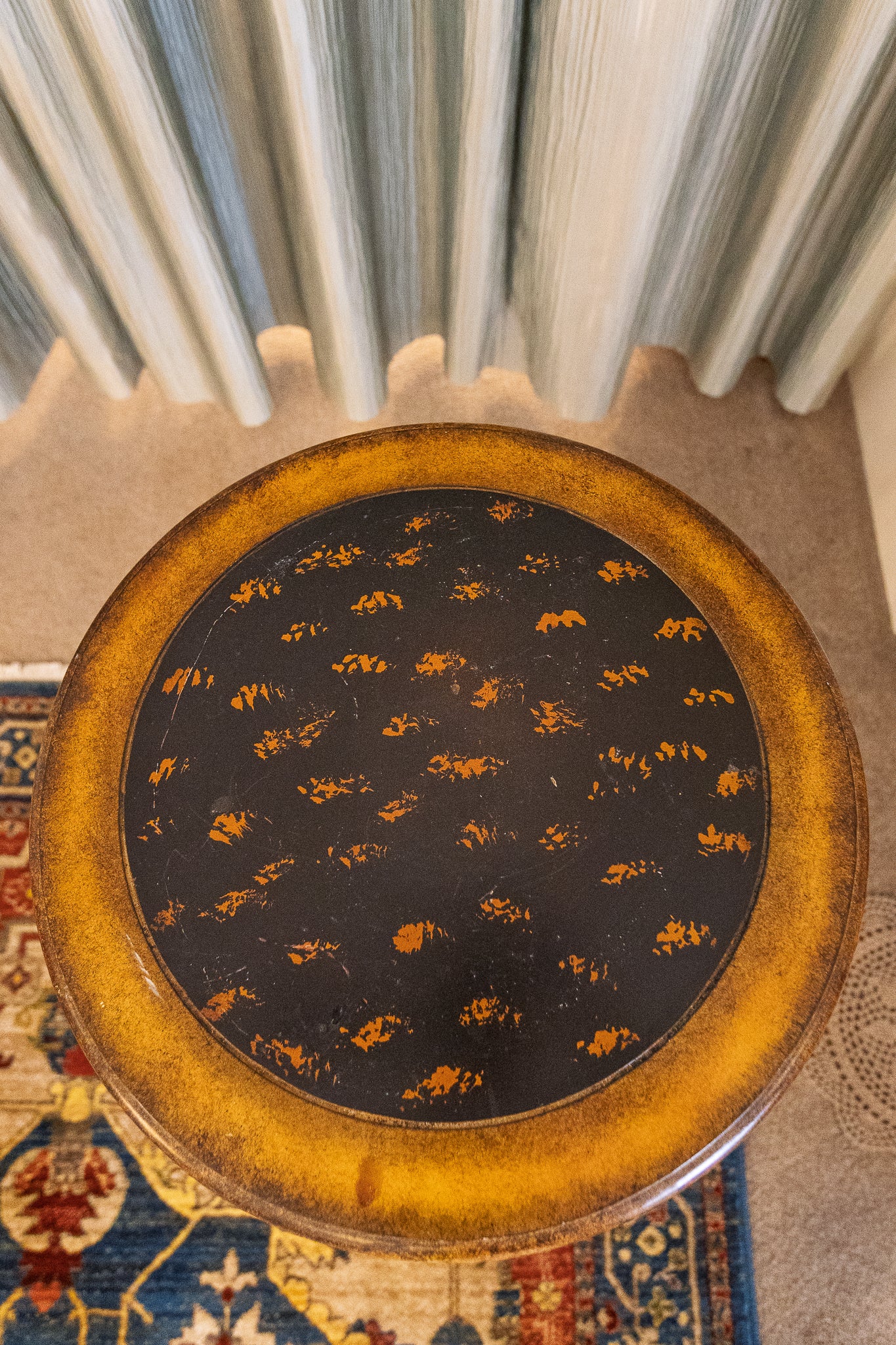 Tuscan-Style Wrought Iron Accent Table