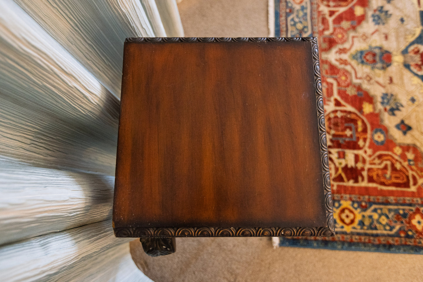 Charming Wrought Iron and Wood Accent Table