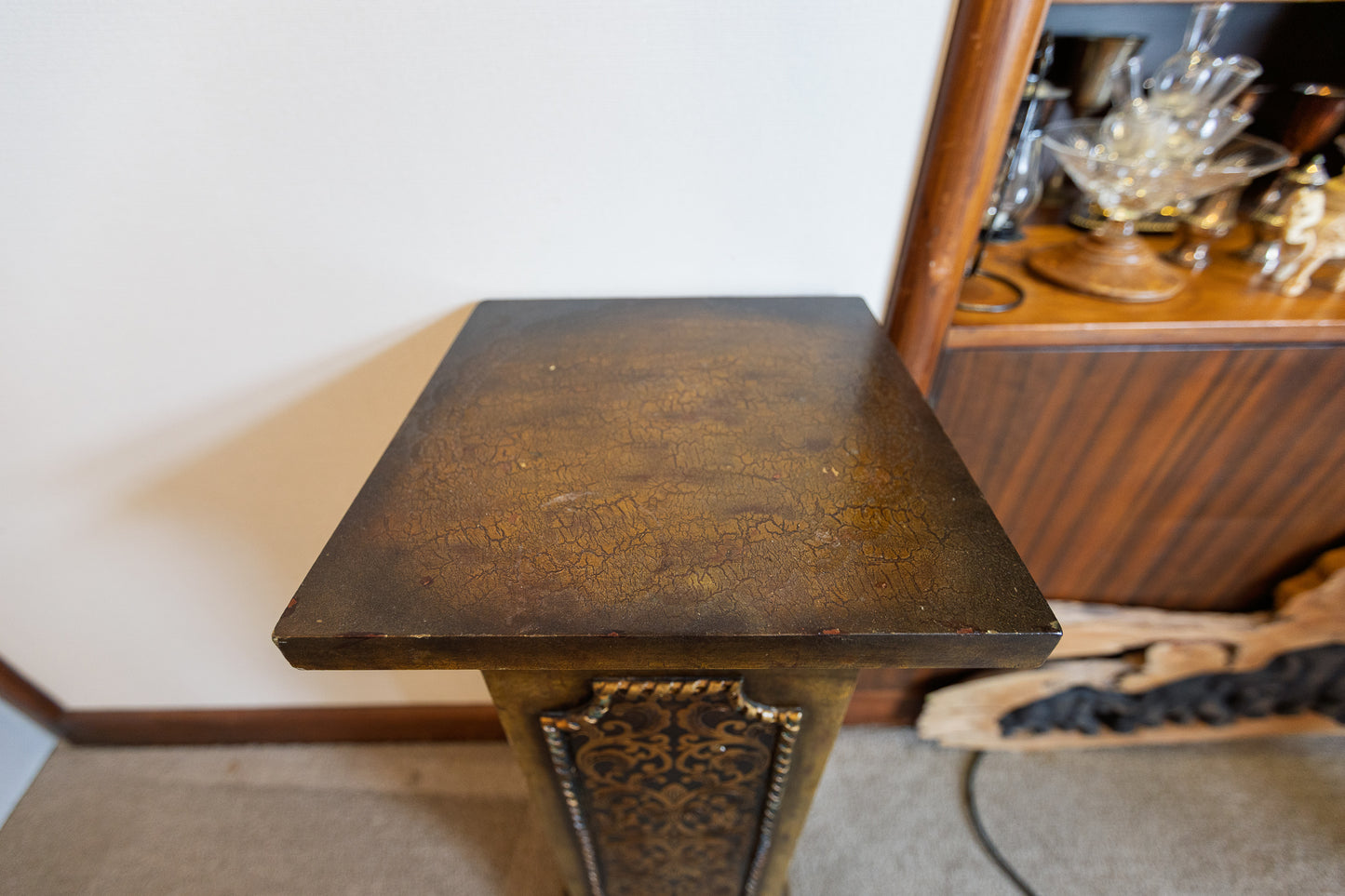 Ornate Baroque-Style Display Pedestal