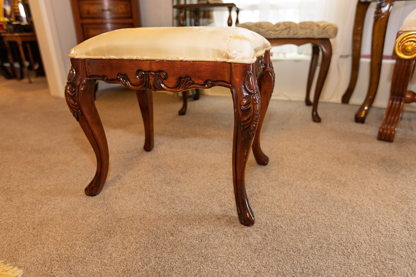 Elegant French Provincial Style Stool