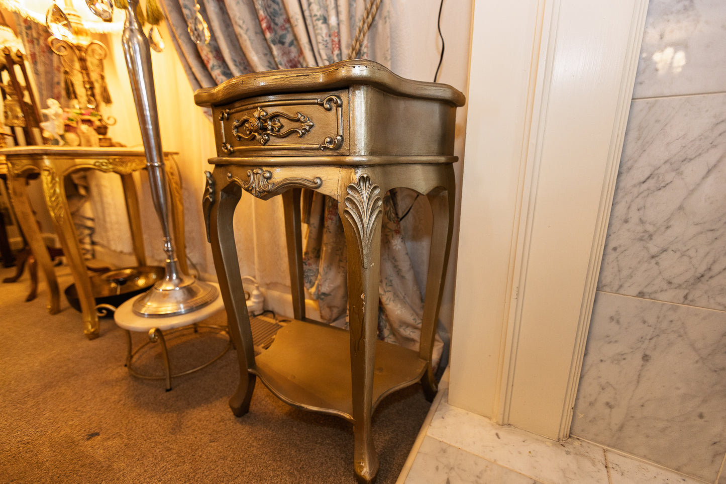 Vintage French Provincial Nightstand/Accent Table