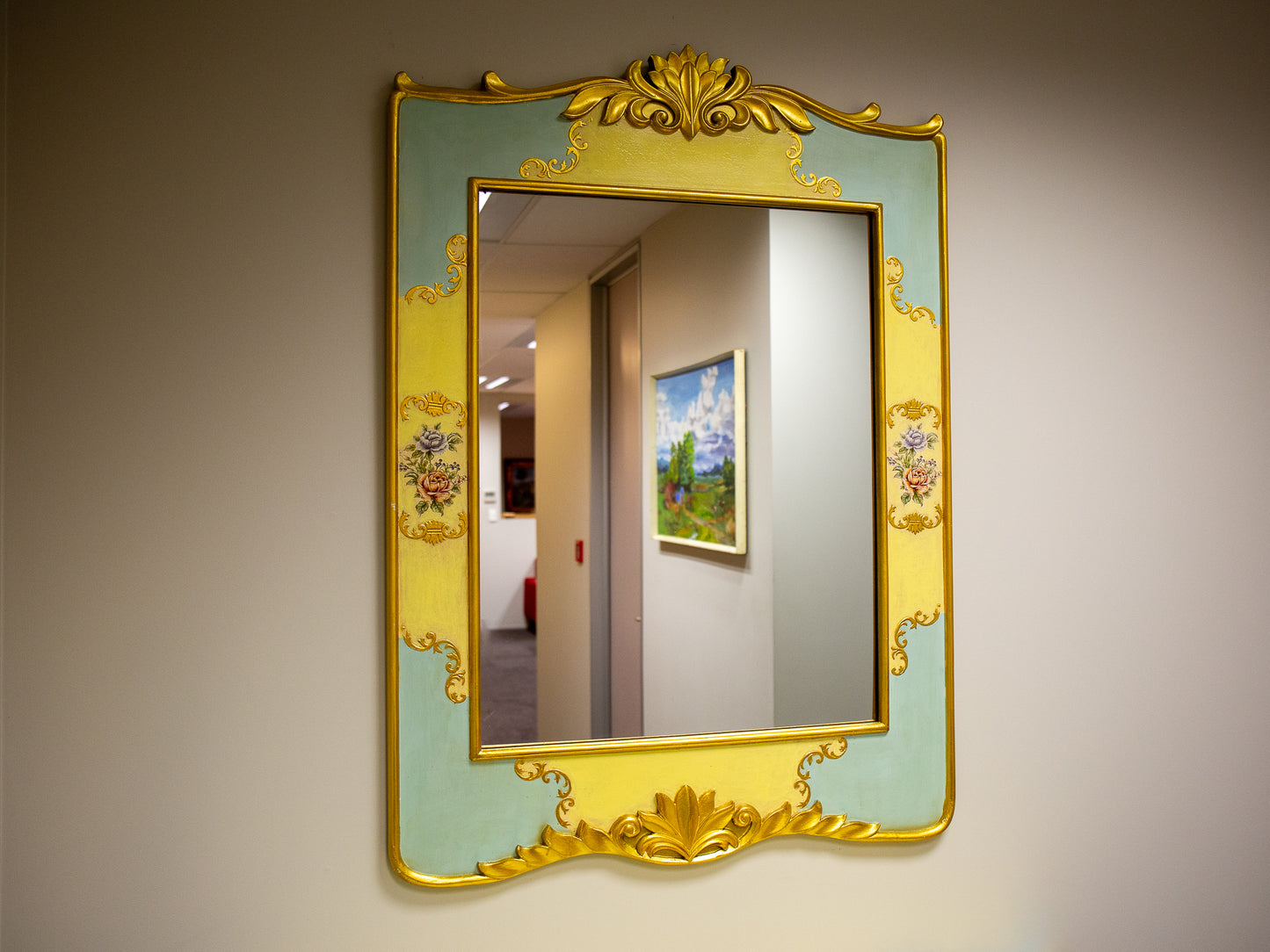 Golden Framed French Provincial Style Mirror