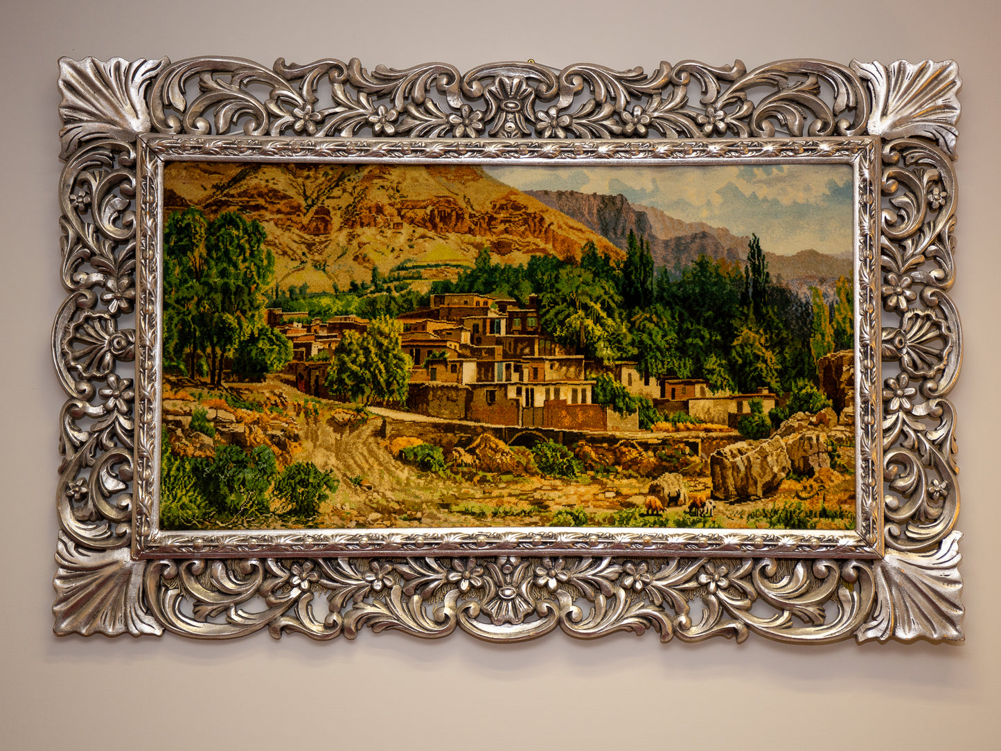 Mountain Village Tapestry