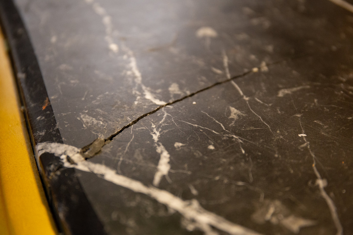 Louis XV-Style Gilded Coffee Table With Grey Marble Top