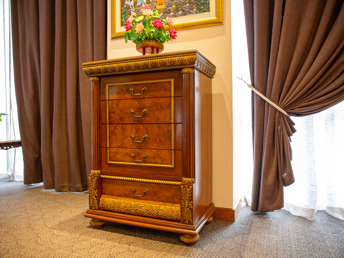 Elegant Neoclassical Chest of Drawers