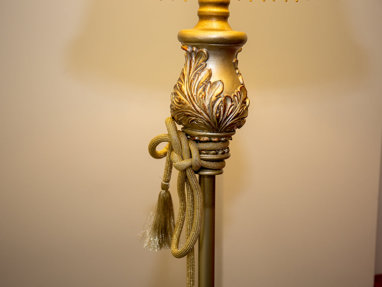 Ornamental Gold Standing Lamp