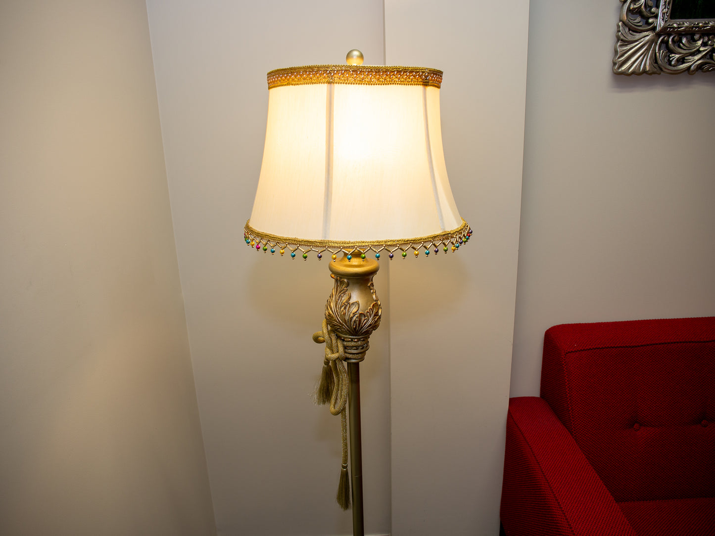 Ornamental Gold Standing Lamp