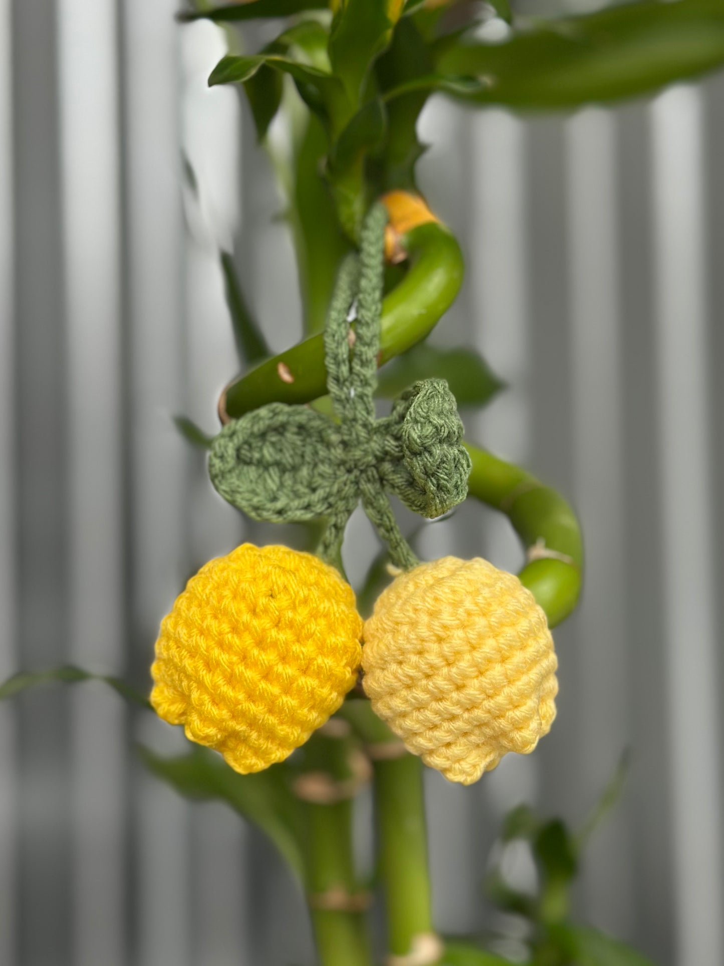 Tulip Lemon Yellow Tones Bag Charm