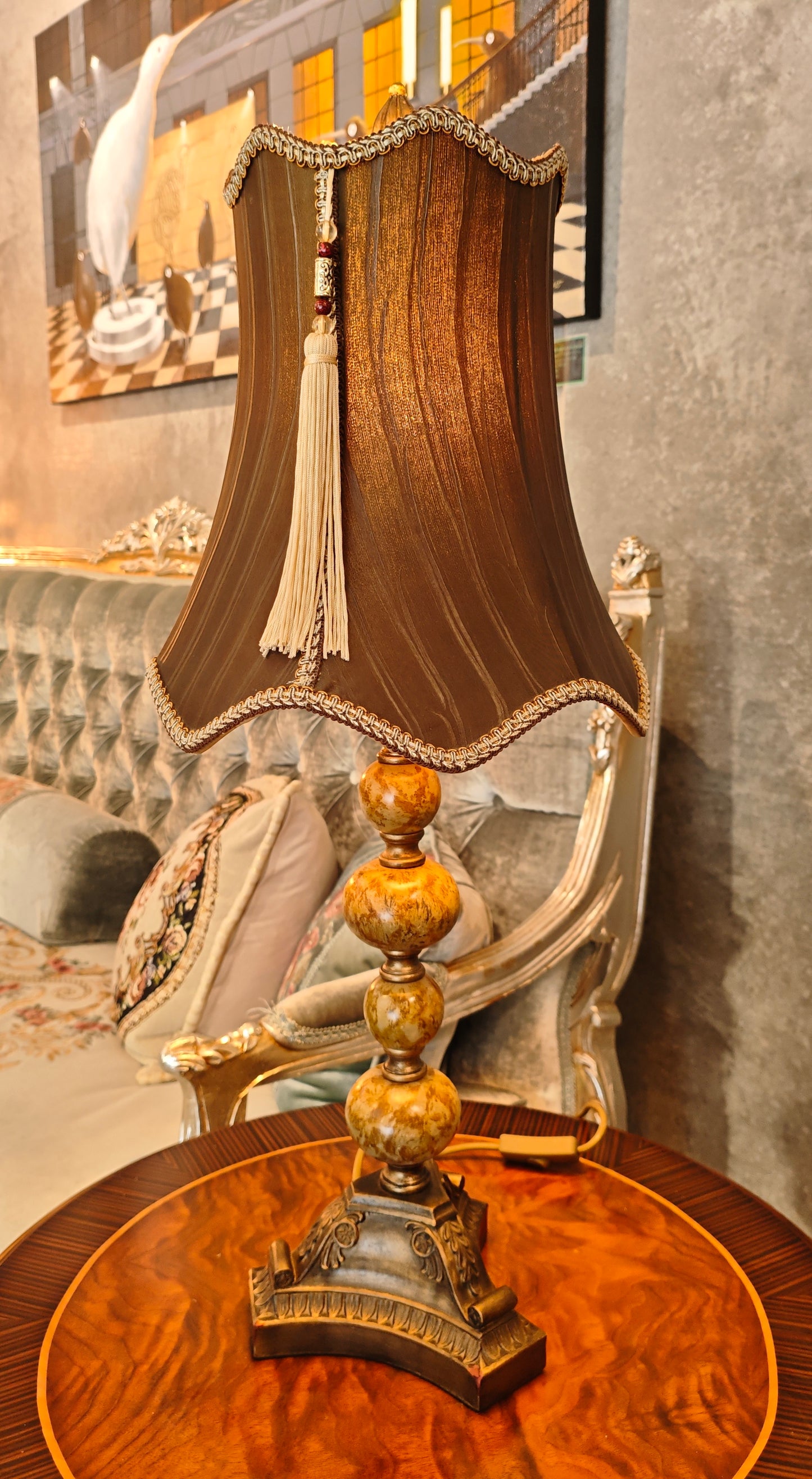 Vintage Candlestick Lamp
