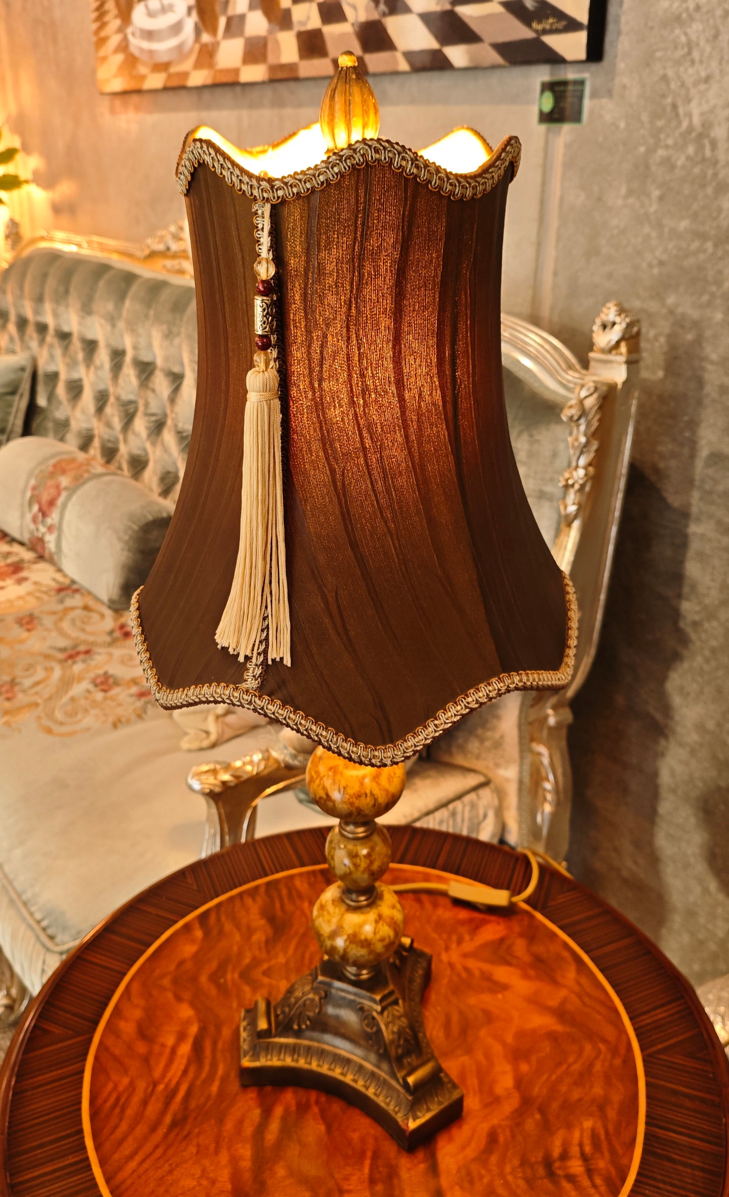 Vintage Candlestick Lamp