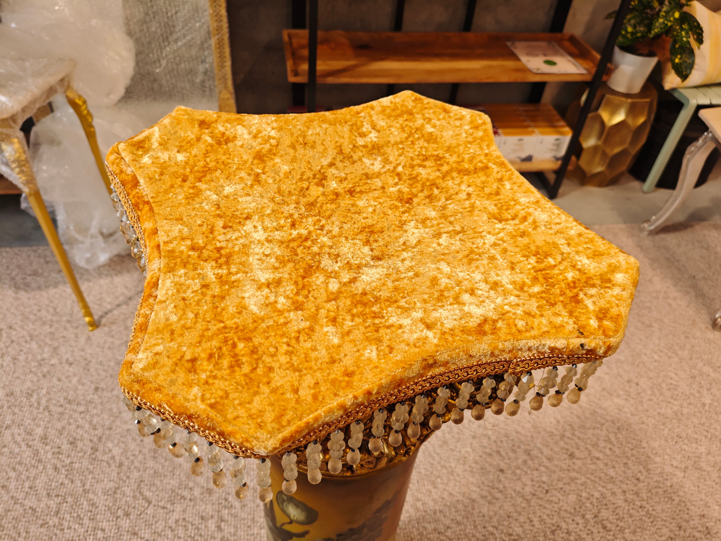 Decorated Fibreglass Column Pedestal