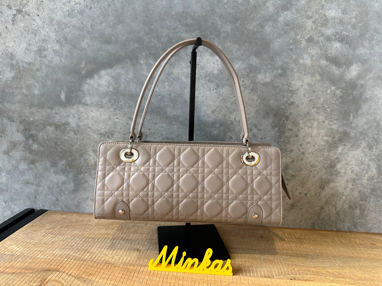 Dior Cannage Quilted Lambskin Leather Shoulder Bag