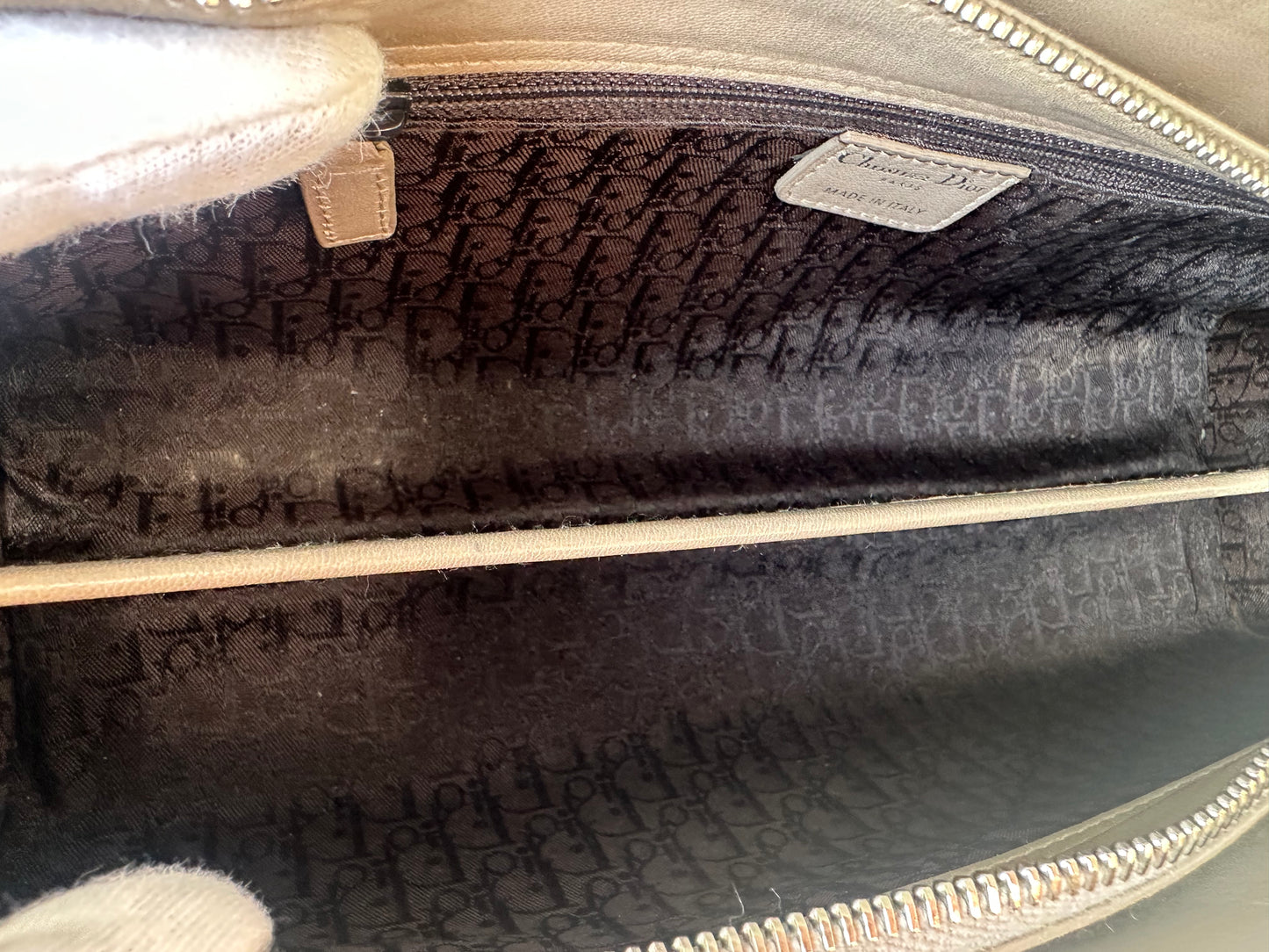 Dior Cannage Quilted Lambskin Leather Shoulder Bag