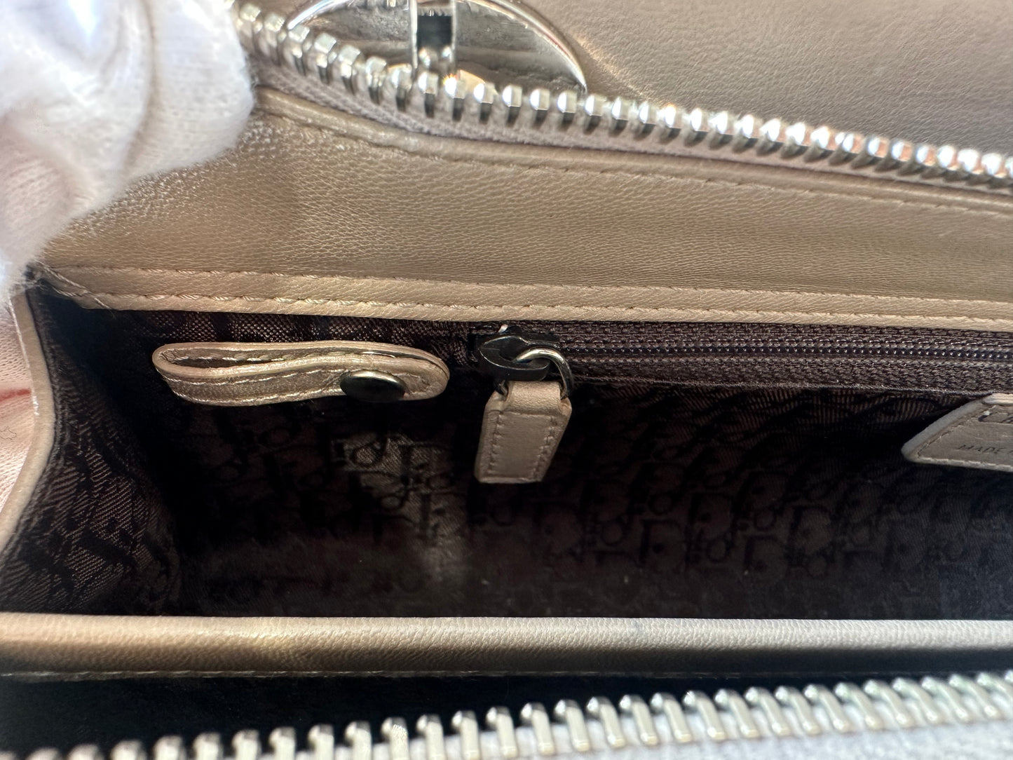 Dior Cannage Quilted Lambskin Leather Shoulder Bag