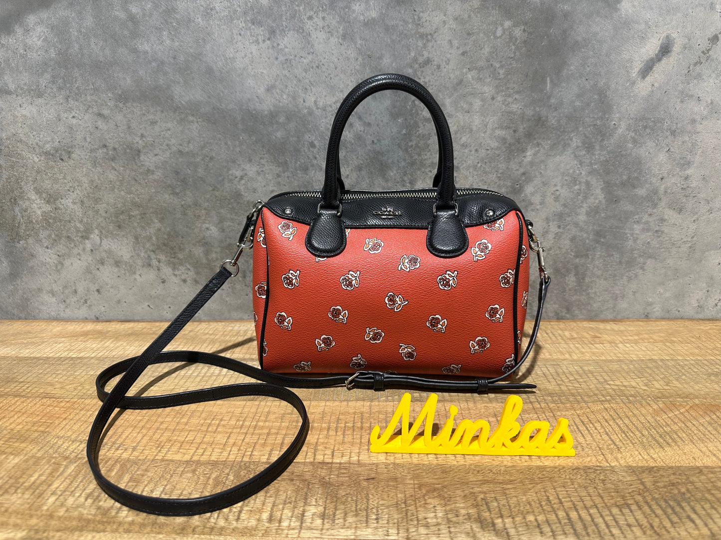 Coach Mini Bennett Satchel in Floral Print