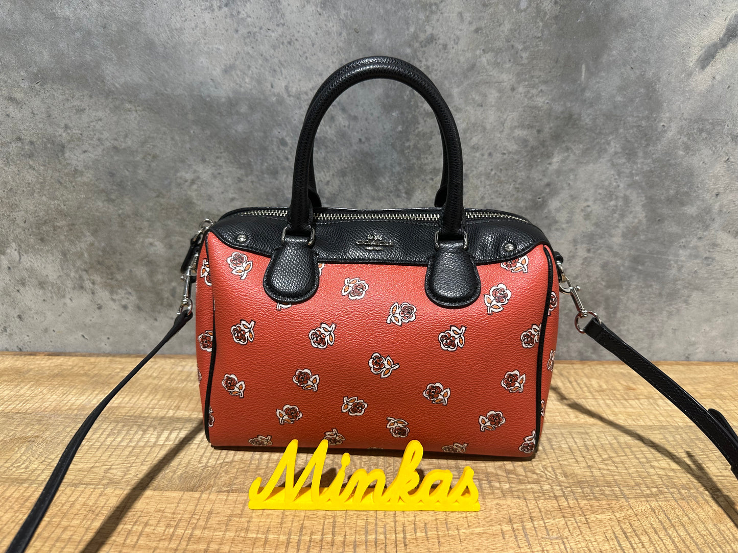 Coach Mini Bennett Satchel in Floral Print