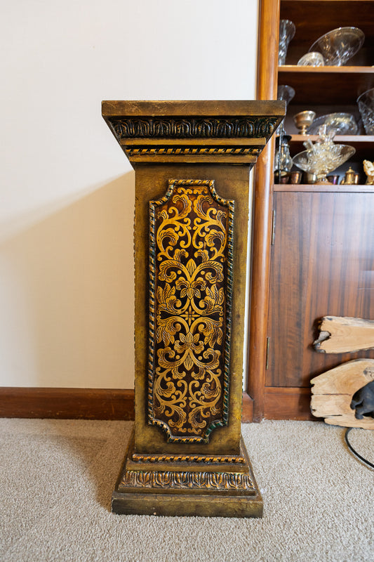 Ornate Baroque-Style Display Pedestal
