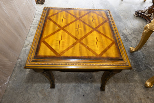 Charming French Provincial Wood End Table