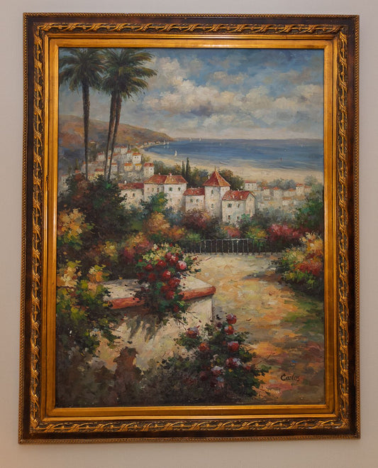 Mediterranean Coast Oil Painting