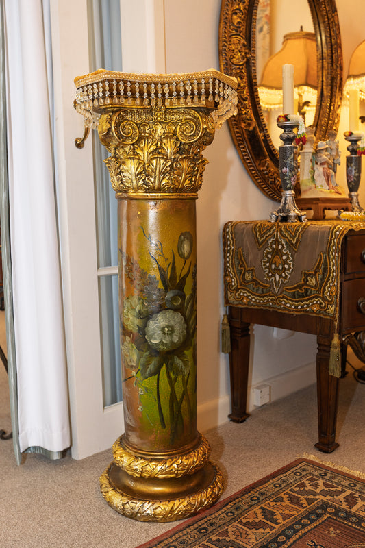Decorated Fibreglass Column Pedestal