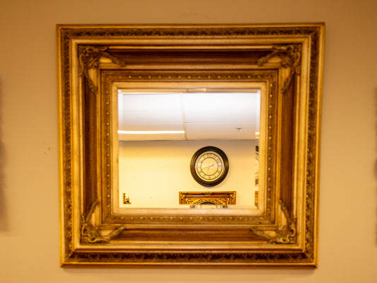 Elegantly Framed Rectangular Wall Mirror