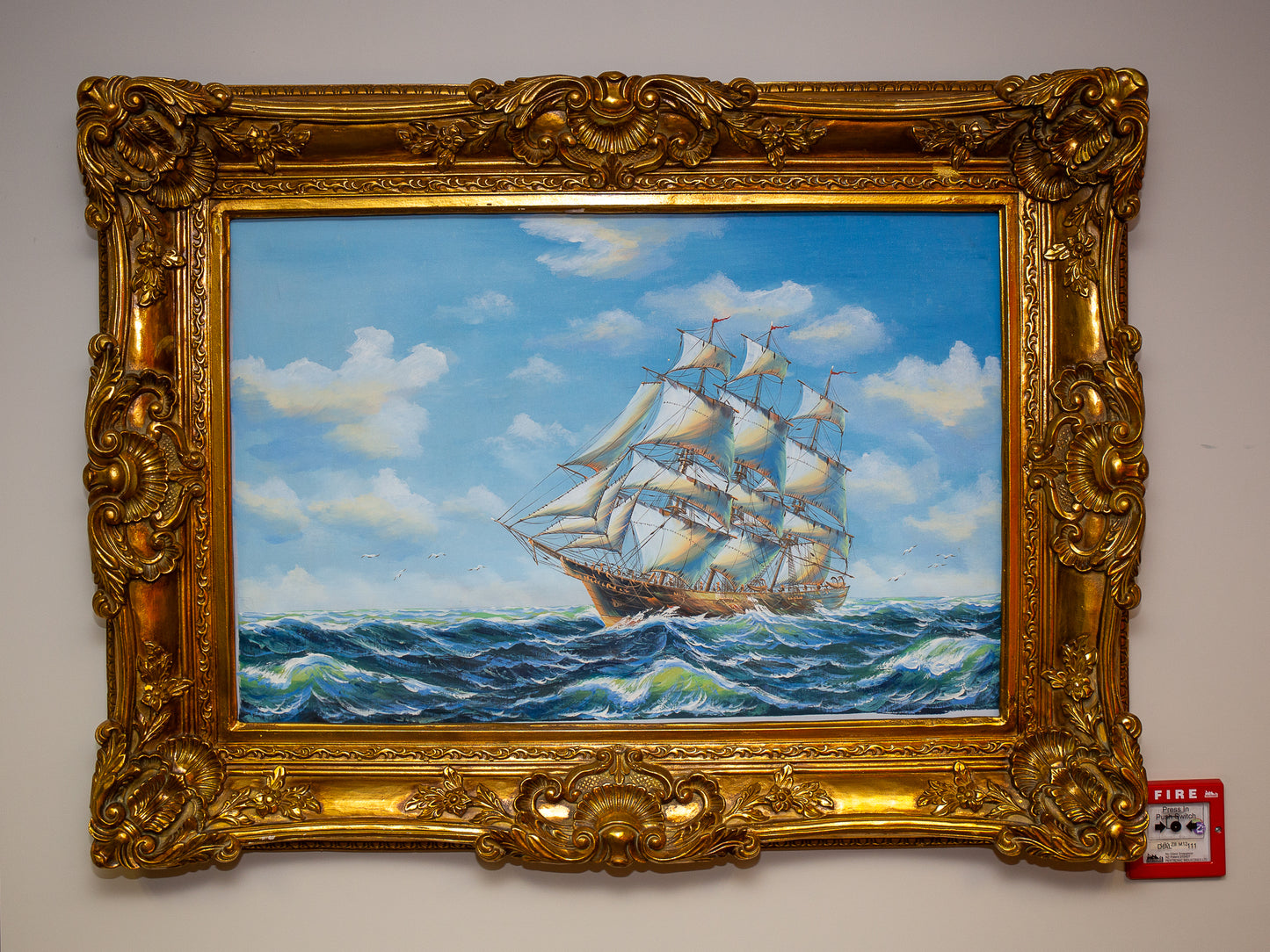 Ship of the Open Sea Oil Painting