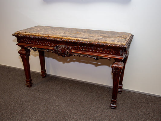 Exquisite Marble-Topped Console/Side Table