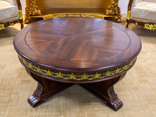 Hardwood Vintage Round Center Table