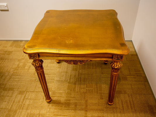 Antique 19th Century Style French Side Table – Antique Gold Finish