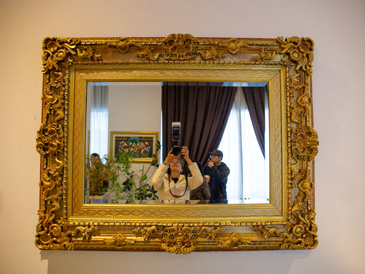 Exquisite Golden Framed Wall Mirror