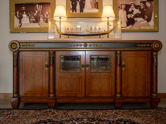 Ornate Regal Long Sideboard Buffet Cabinet