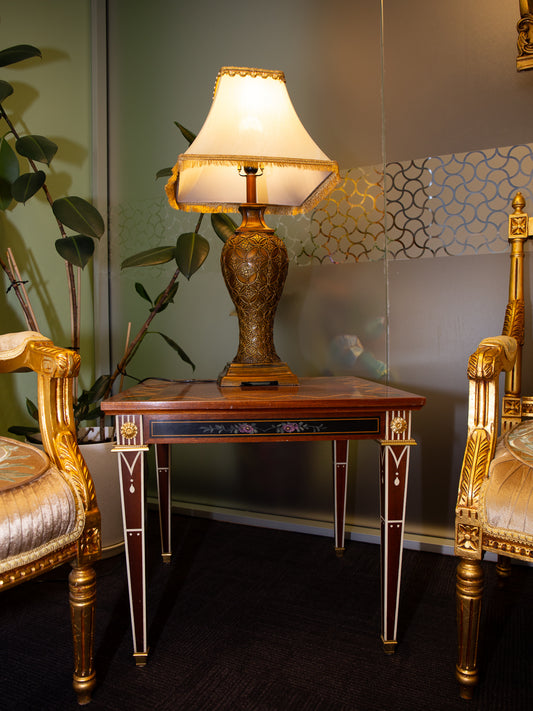Intricately Inlayed Side Table