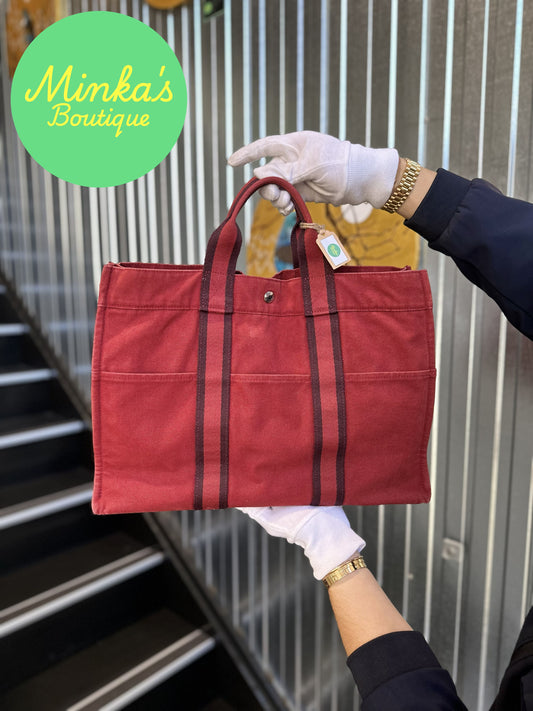 Hermès Red Foure Tout Tote