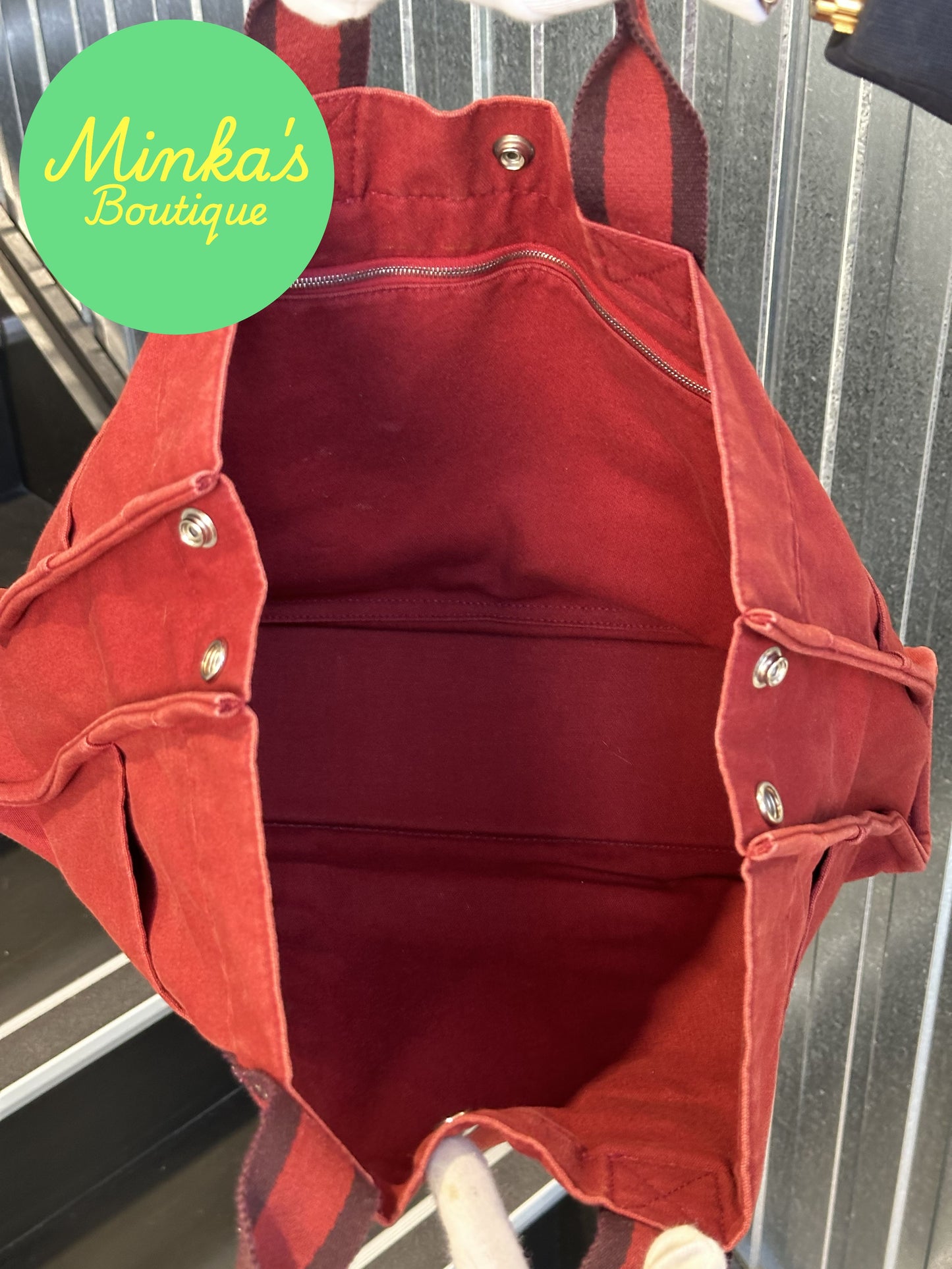 Hermès Red Foure Tout Tote