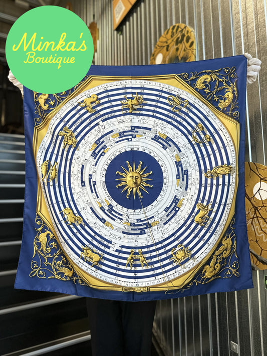 Hermès Astrologie – Dies et Hore 90cm Silk Scarf