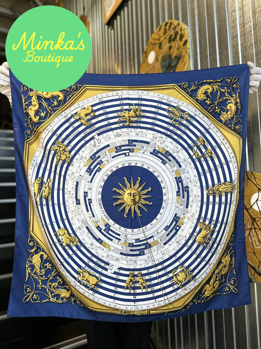Hermès Astrologie – Dies et Hore 90cm Silk Scarf