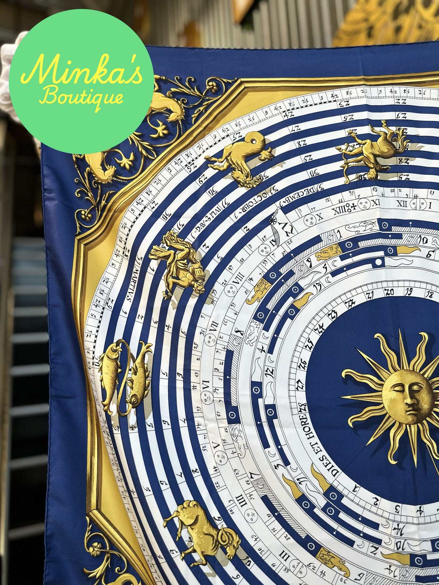 Hermès Astrologie – Dies et Hore 90cm Silk Scarf