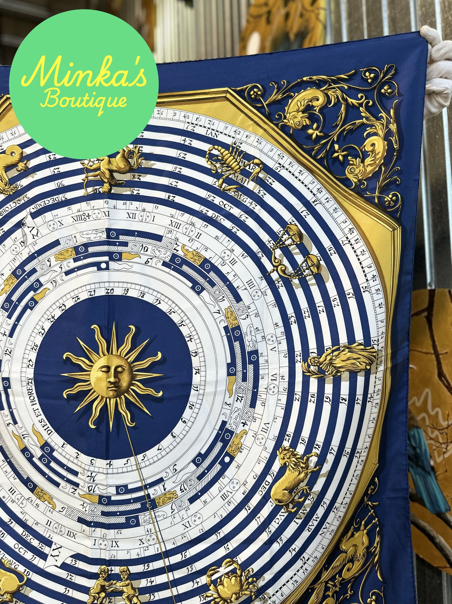 Hermès Astrologie – Dies et Hore 90cm Silk Scarf