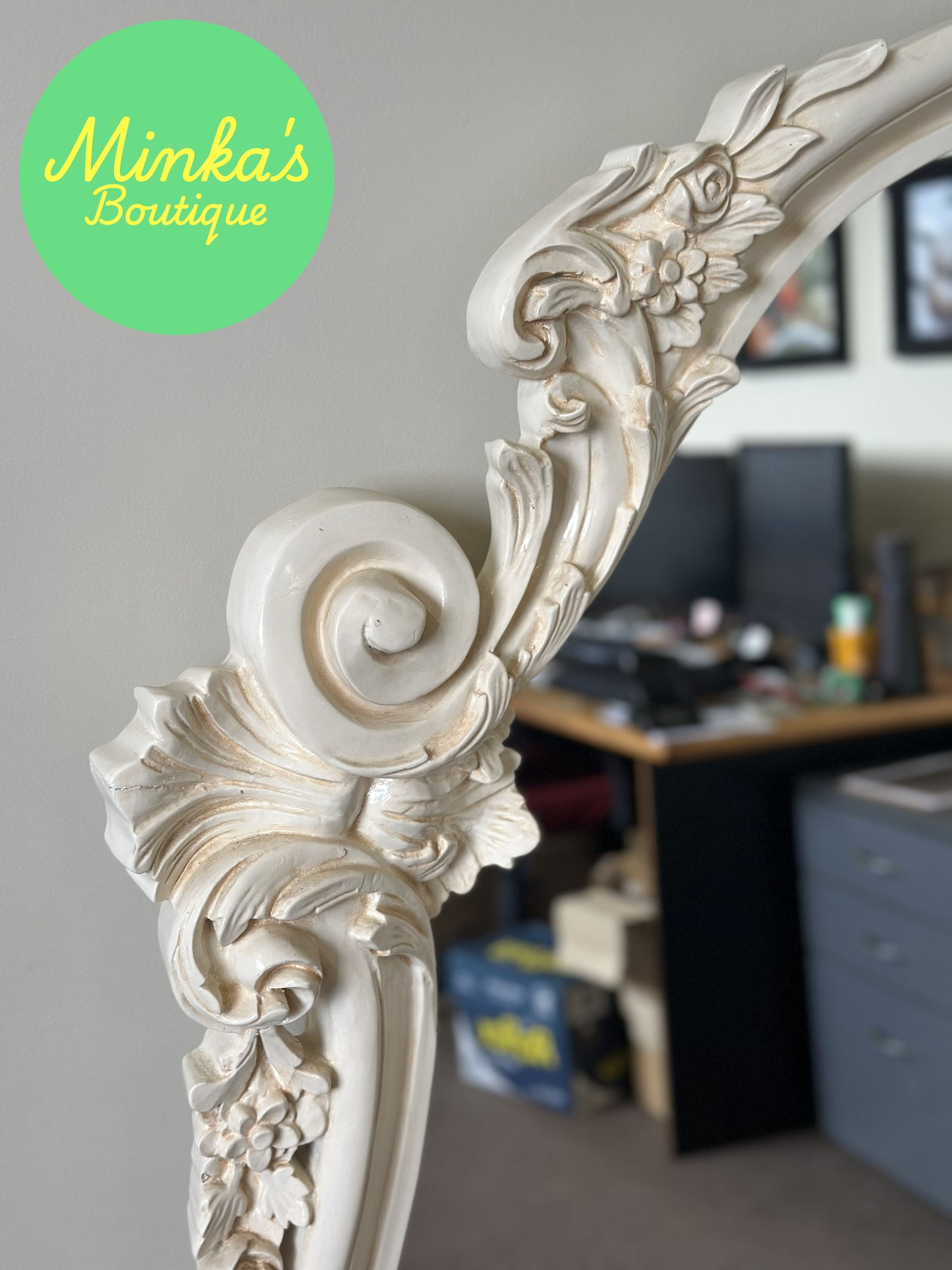 Ornate French Provincial Style Mirror