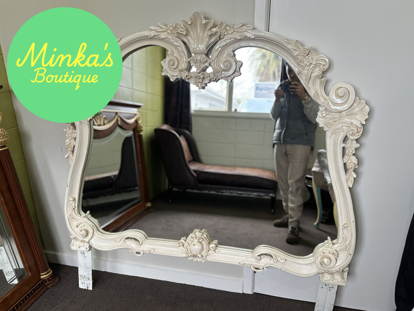 Ornate French Provincial Style Mirror