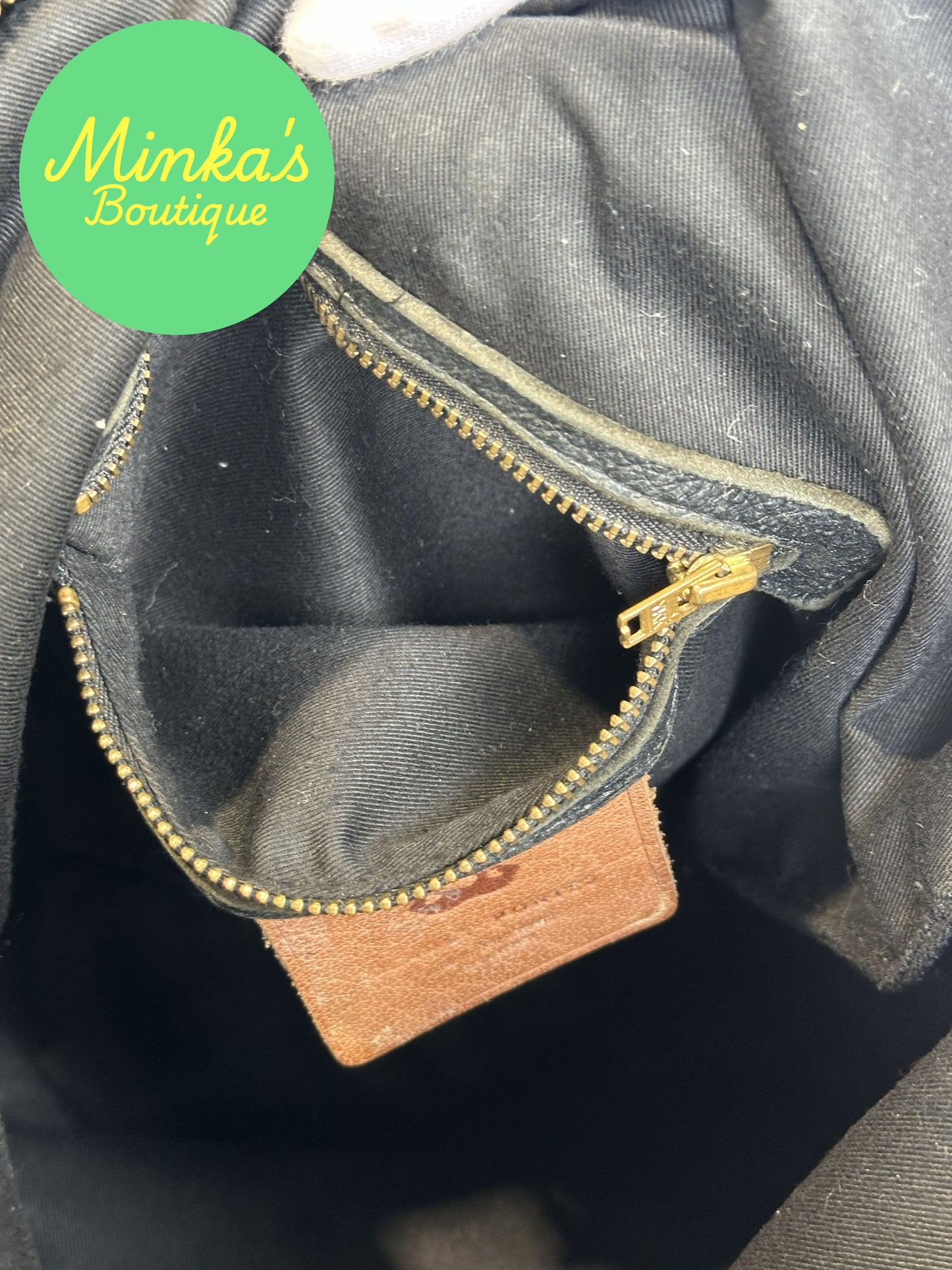 Deadly Ponies Black Leather Bag