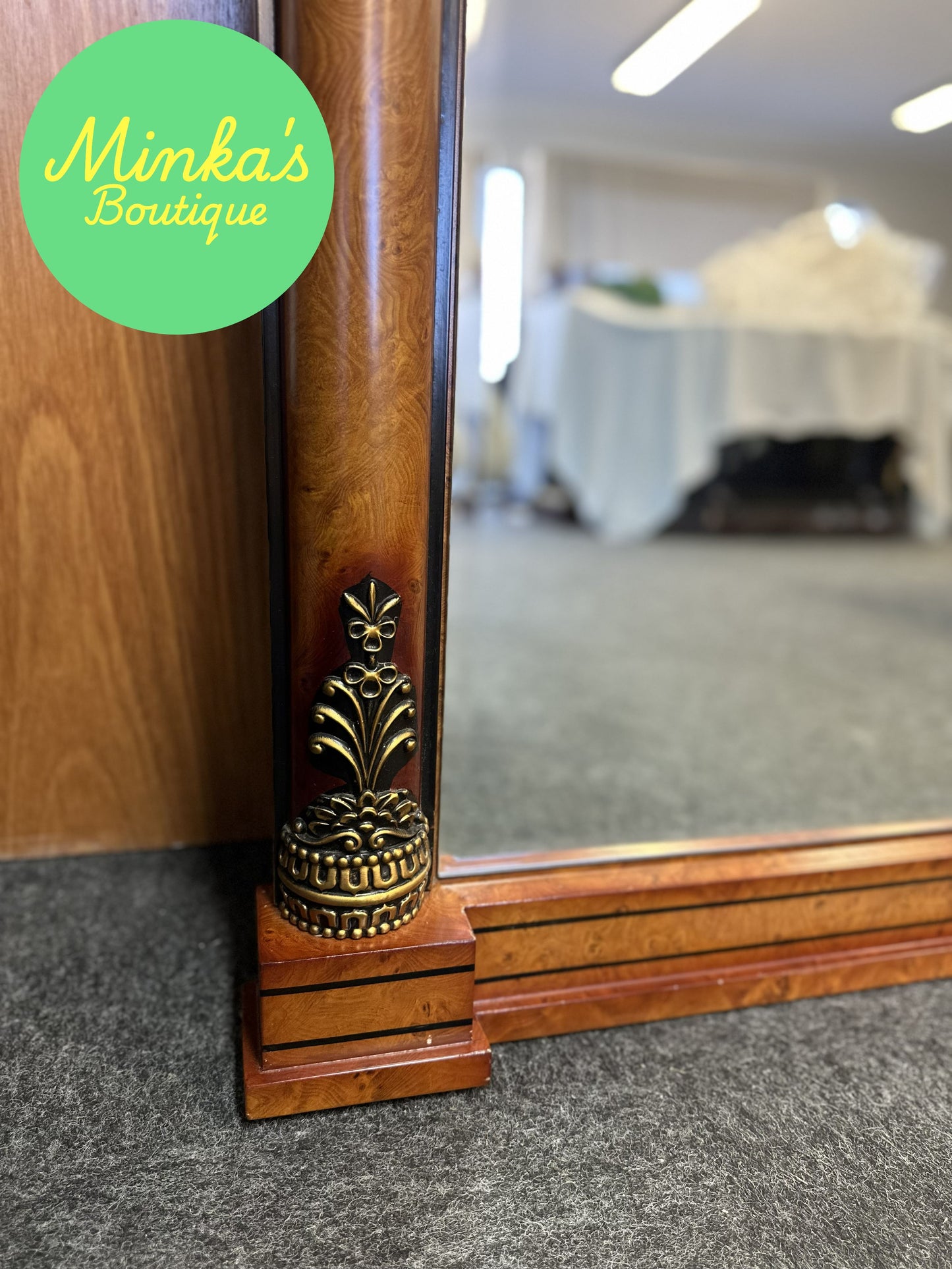 Empire Style Overmantel Mirror