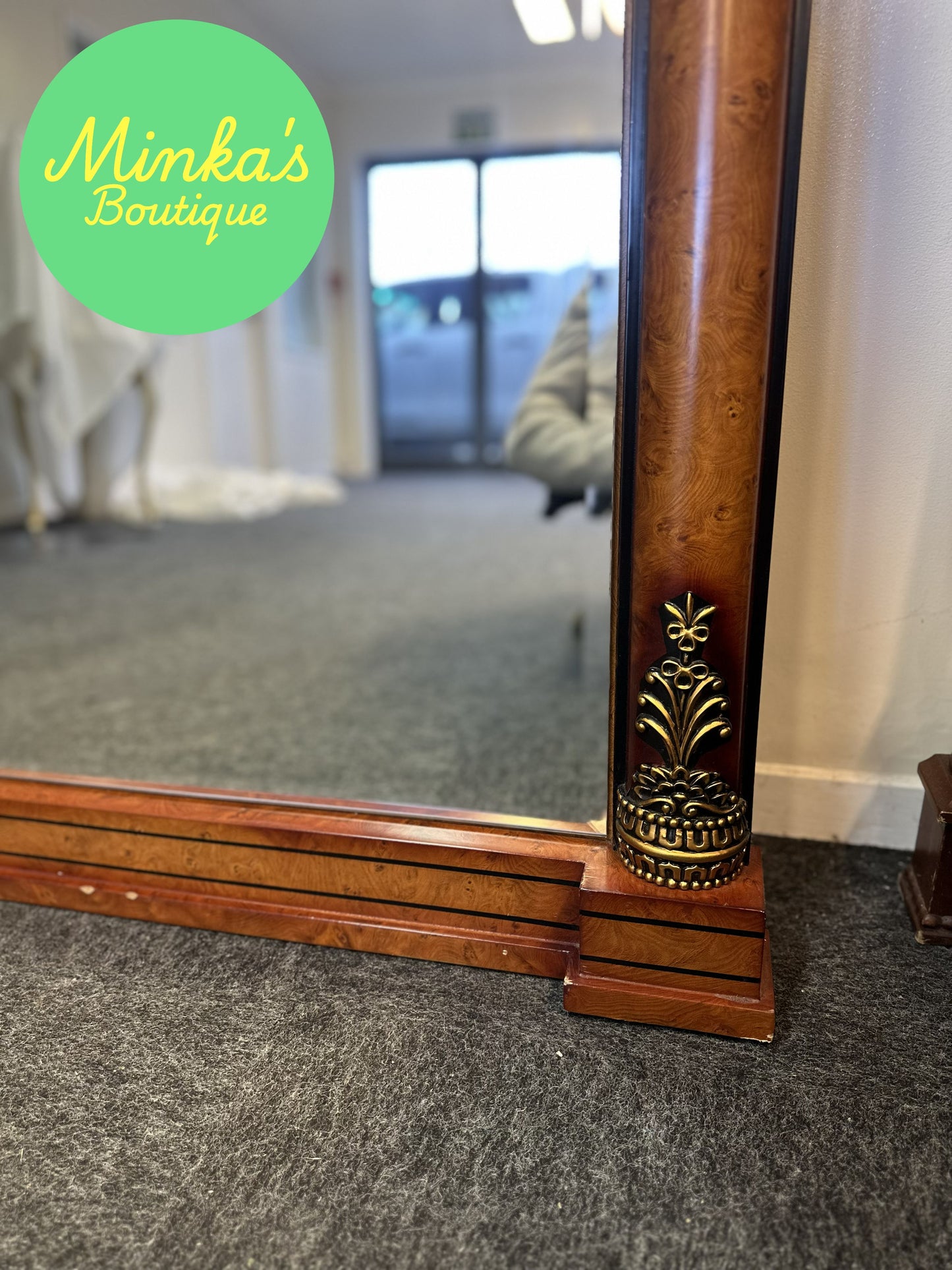 Empire Style Overmantel Mirror