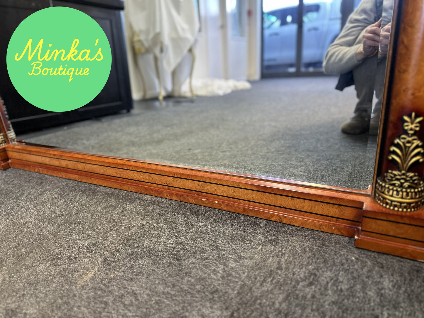 Empire Style Overmantel Mirror
