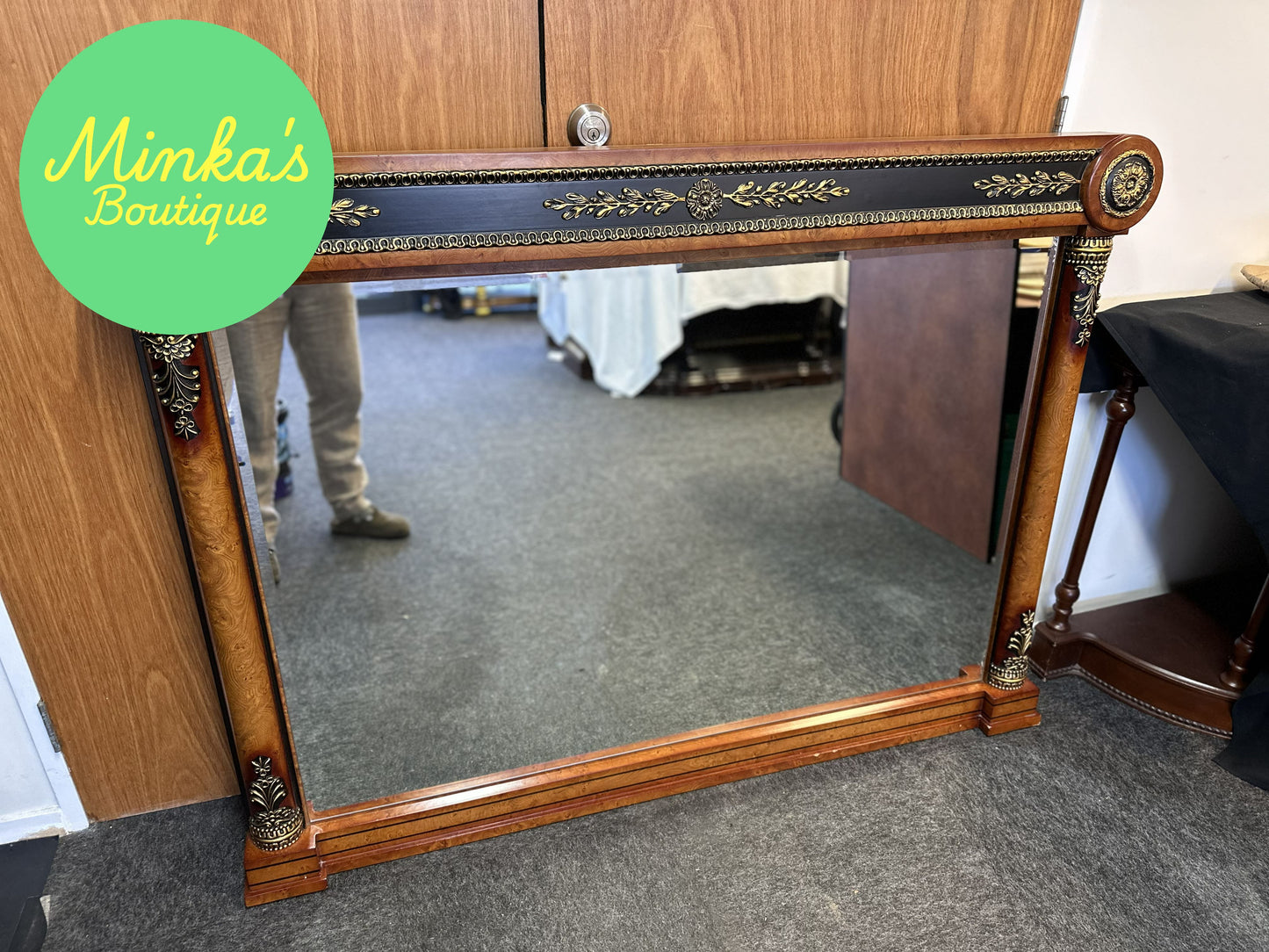Empire Style Overmantel Mirror
