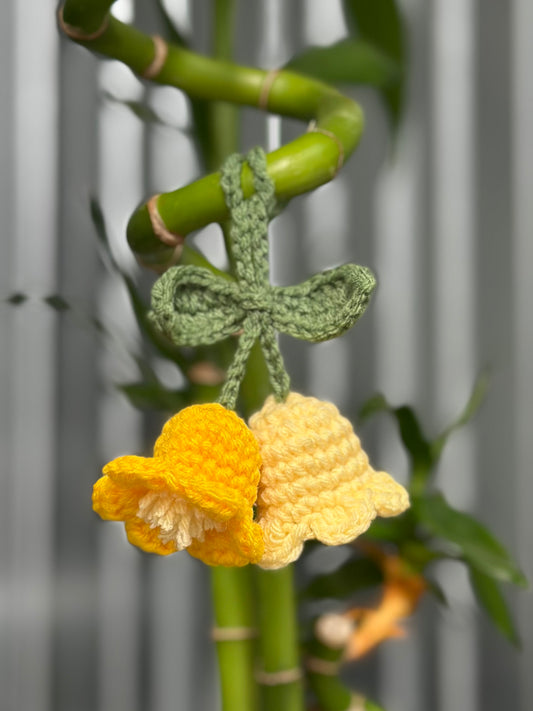 Bell Flower Bag Charm - Various colours