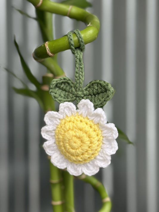 Daisy Bag Charm - Yellow