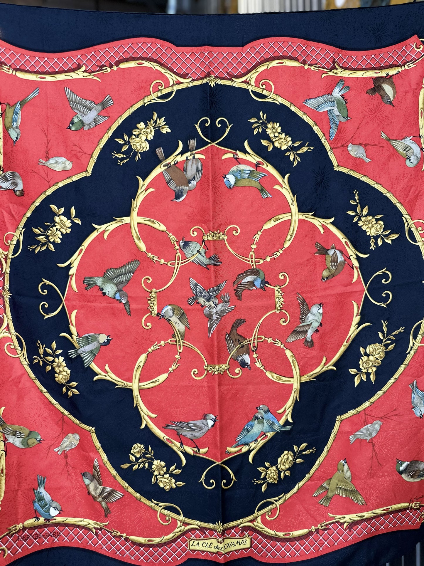 Hermès La Clé des Champs 90cm Silk Scarf
