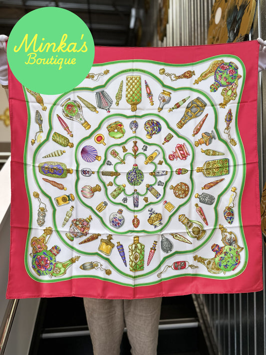 Hermès Qu'importe Le Flacon 90cm Silk Scarf